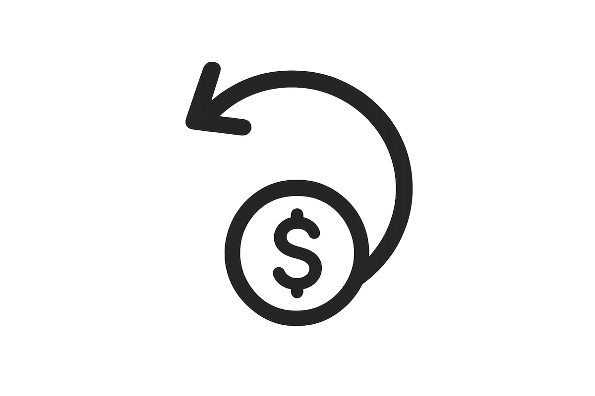 icon describing return/refund